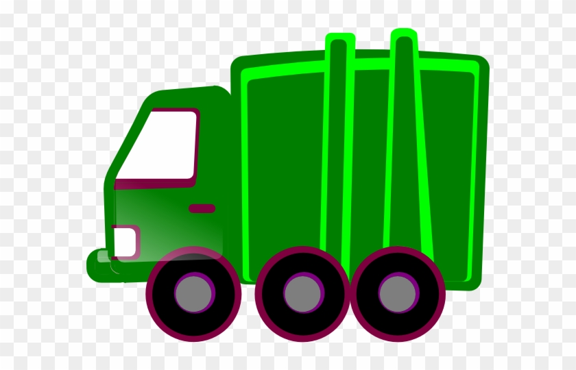 How To Set Use Green Garbage Truck Svg Vector - Draw A Garbage Truck #377713