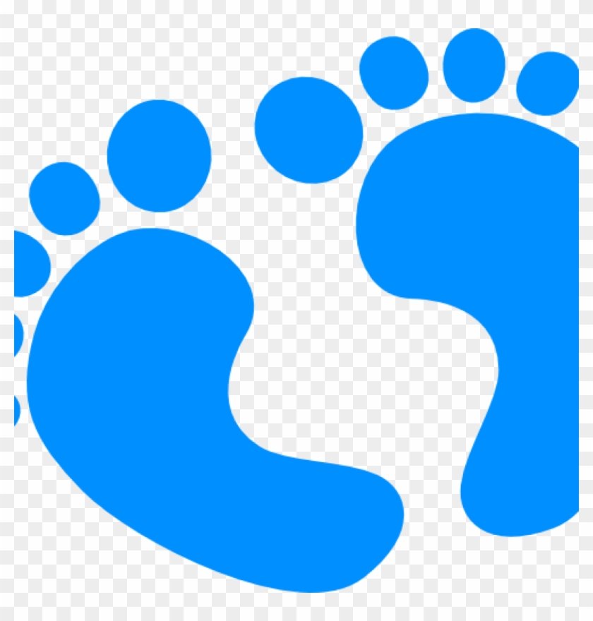 Baby Feet Clip Art Blue Ba Feet Clip Art At Clker Vector - Baby Shower Girl Clipart #377751