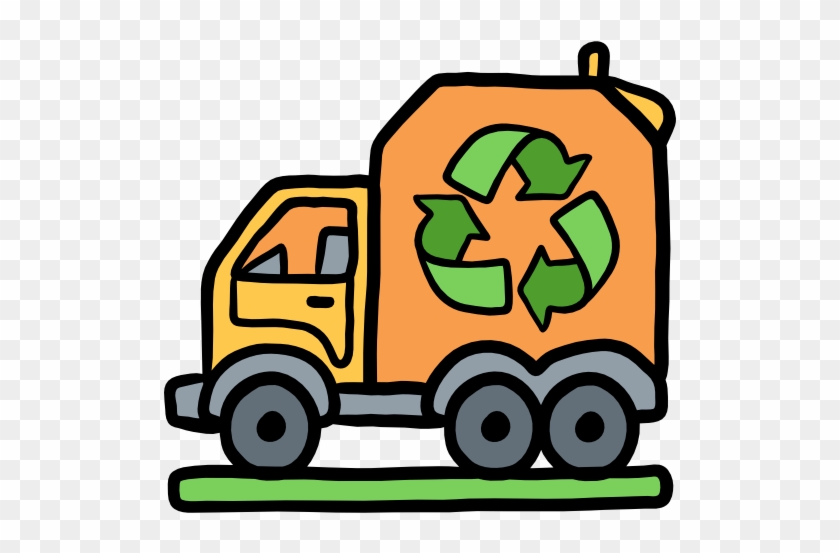 Garbage Truck Free Icon - Recycling #377754