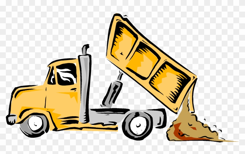 Pin Garbage Truck Clip Art Black And White - Cartoon Dump Truck Dumping -  Free Transparent PNG Clipart Images Download