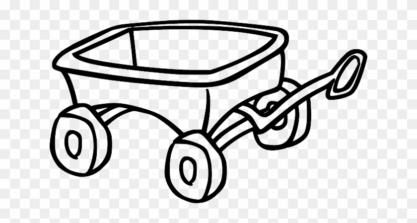 Wagon Clipart Toy - Wagon Clipart Black And White #377839