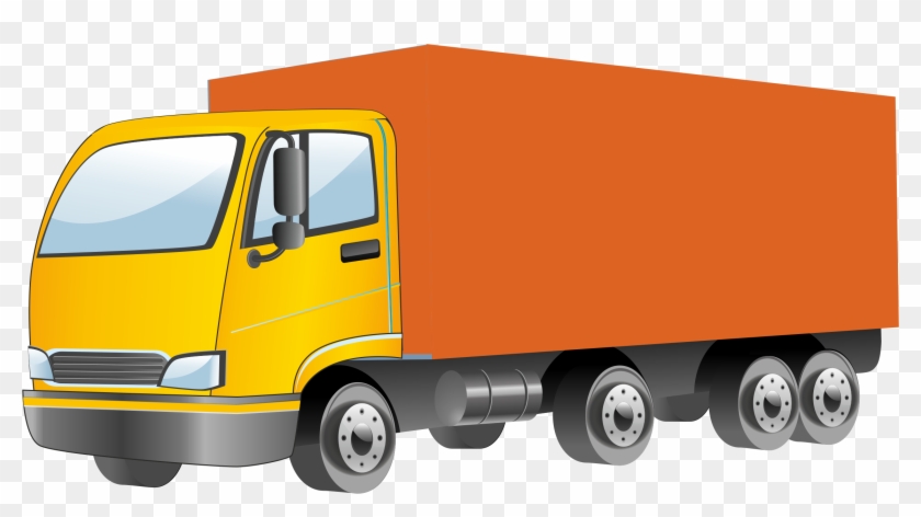 Semi Truck Vector Png Clipart - Грузовая Машина Рисунок #377888