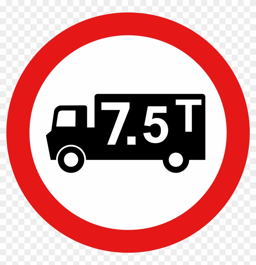 T Truck - Road Signs Uk 7.5 T #377912