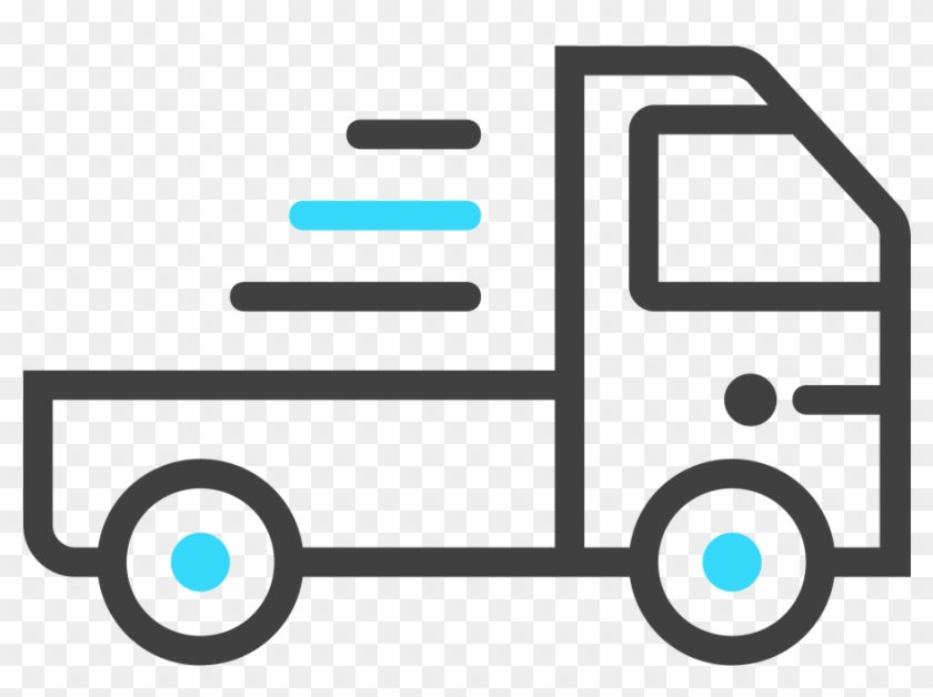 Semi-truck - Fast Delivery Line Icon #377914