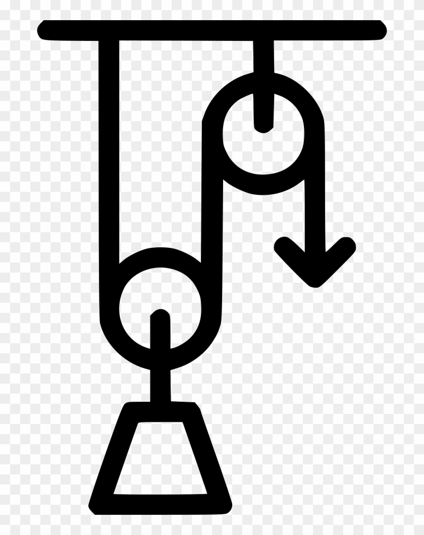 Pulley Load Weight Physics Lever System Svg Png Icon - Pulley Clipart Png #378114