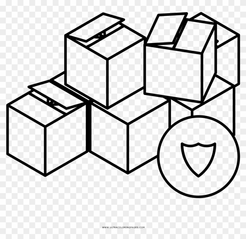 Moving Boxes Coloring Page Ultra Coloring Pages Moving - Cajas Imagen Para Colorear #378179