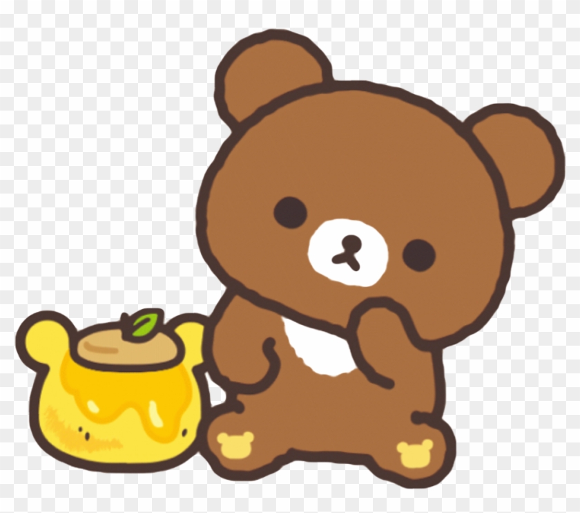 Honey Kawaii Cute Bear Brown Sweet Freetoedit - Desktop Rilakkuma 2018 Calendar #378218