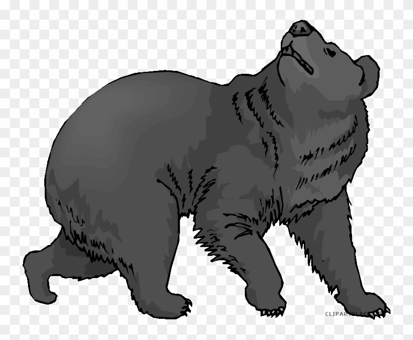 Black Bear Animal Free Black White Clipart Images Clipartblack - Bear Clip Art Transparent #378262