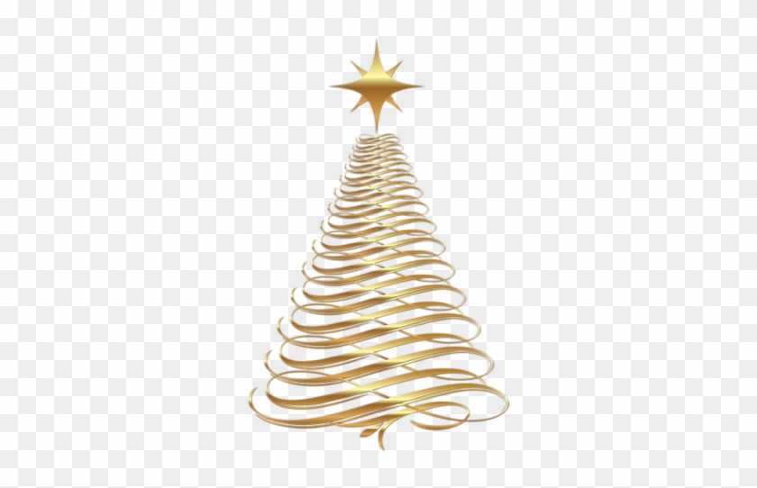 771532ed - Gold Christmas Tree Png #378319