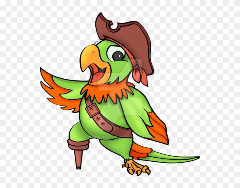 Pirate Parrot By Cherryfactory - Pirate Parrot Transparent Background #378587