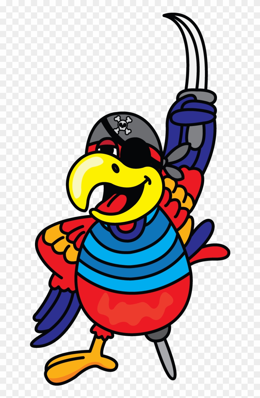 Pirate Parrot Drawing, Painting Http - Cartoon Pirate Parrot Transparent #378631