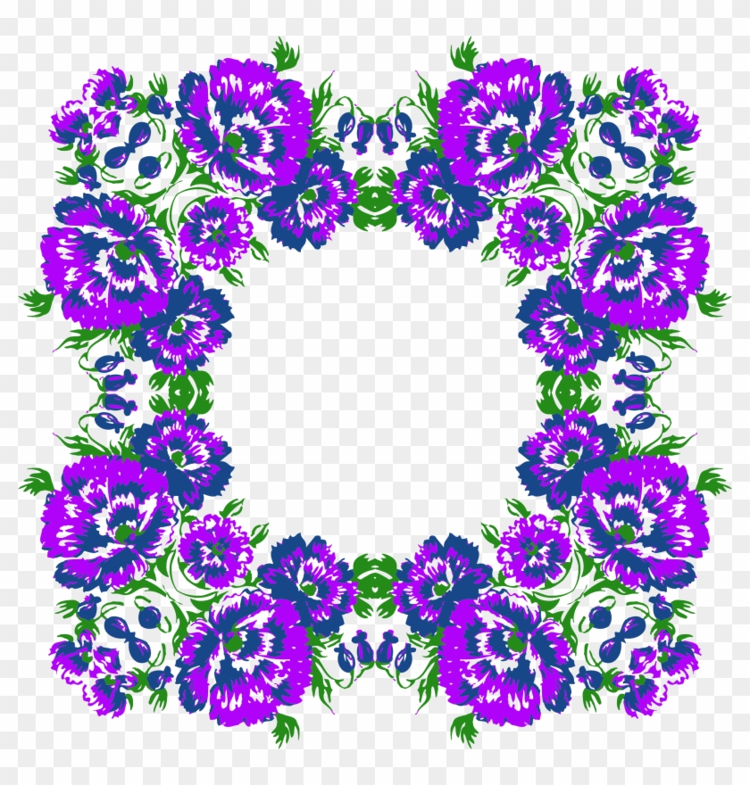 Floral Wreath Frame Variation 2 - Floral Wreath Frame Variation 2 #378665
