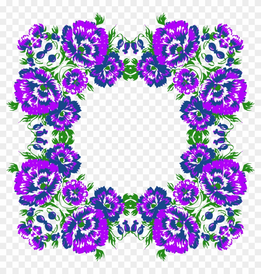 Floral Wreath Frame Variation 2 - Floral Wreath Frame Variation 2 #378665