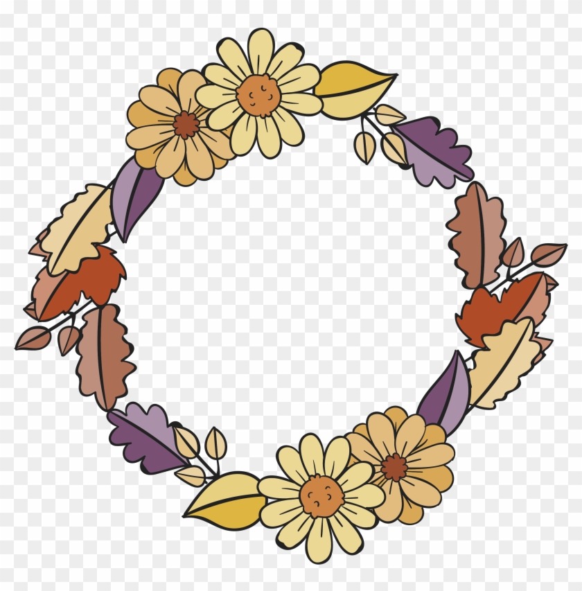 Wreath Flower Clip Art - Wreath Flower Clip Art #378739