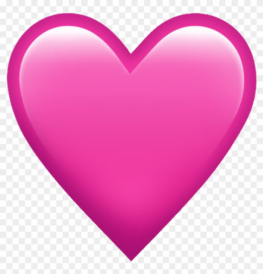 Emoji Heart Iphone Sticker Clip Art - Pink Heart Emoji Png #378882