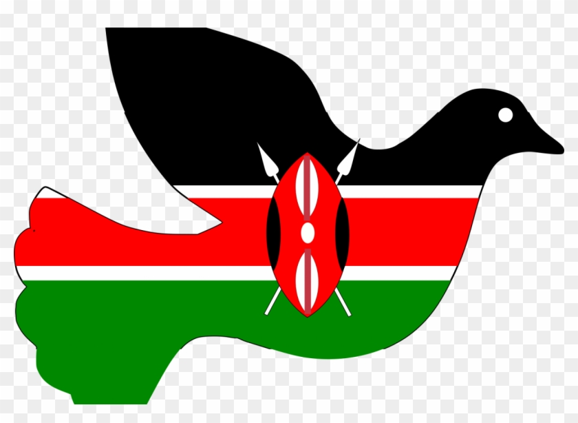 Openclipart - Org/ - Flag Map Of Kenya Ornament (round) #378922