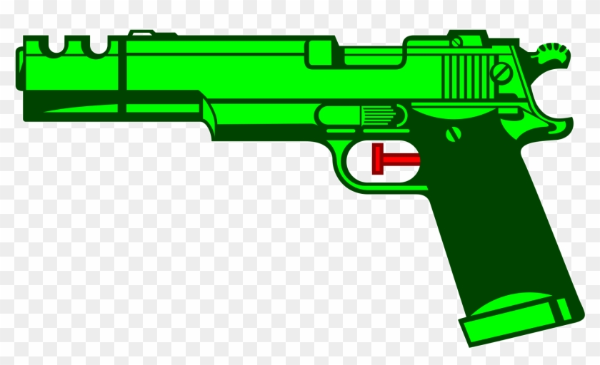 Silhouette Water Gun - Water Pistol Png #379061