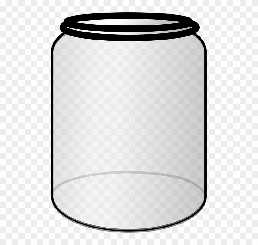 Container Clipart Glass Jar - Open Jar Clipart #379108