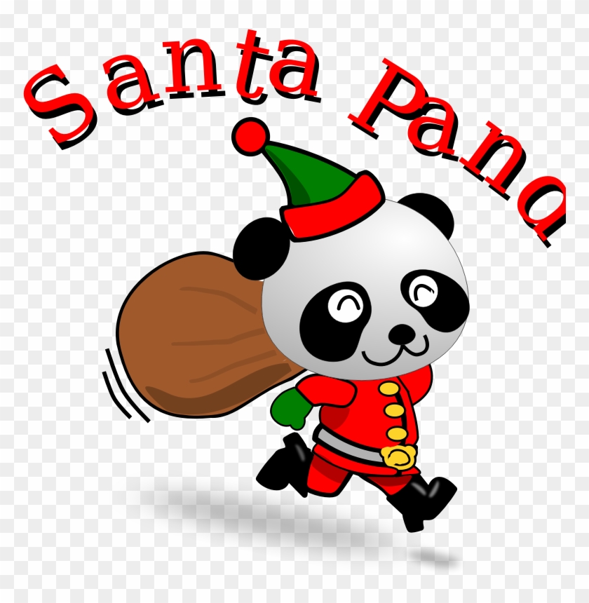 Openclipart - Sankt-panda-weihnachten Karte #379114