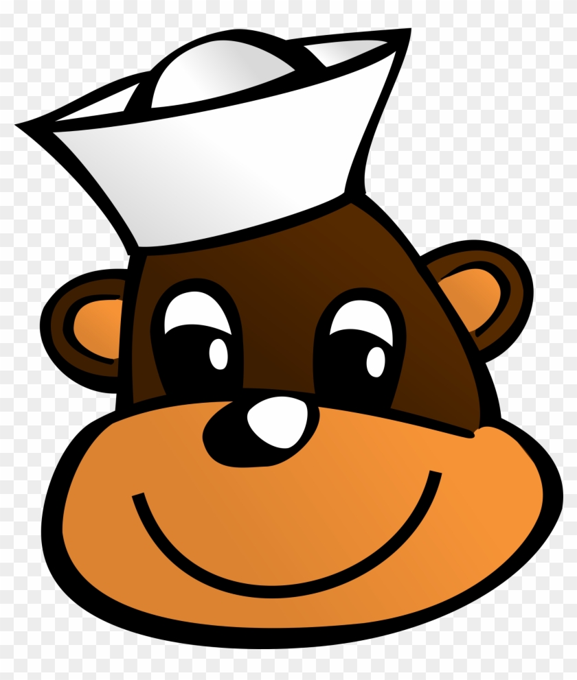 Open - Cartoon Monkey Head #379120