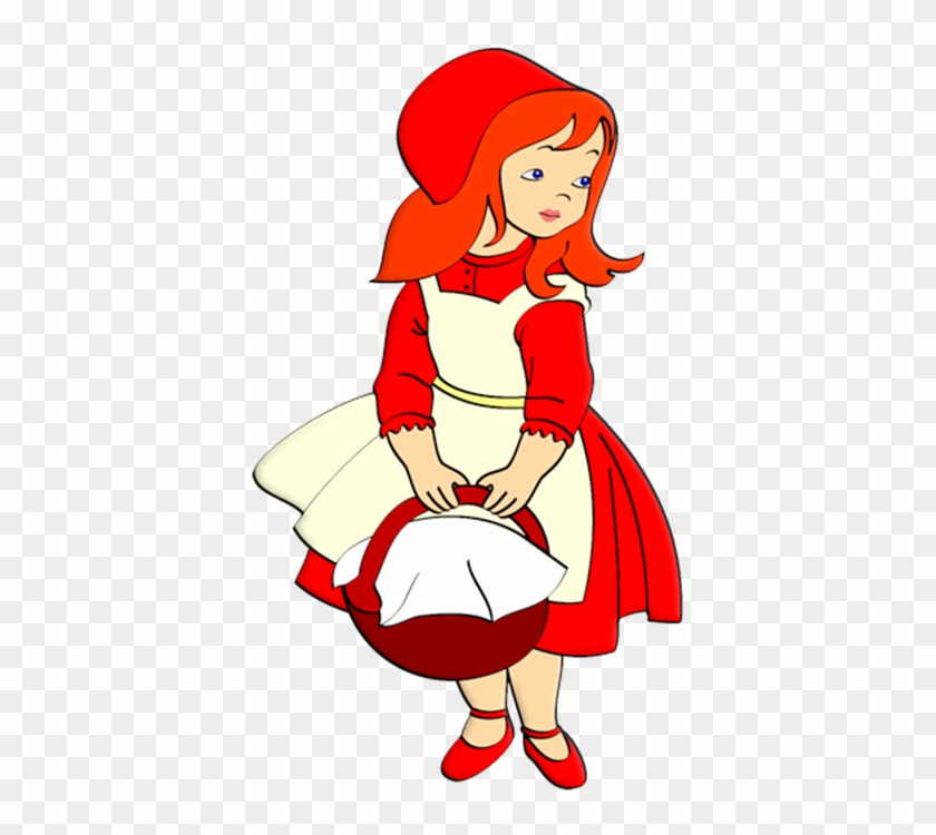 Little Red Riding Hood Clipart - Cartoon Red Riding Hood #379328