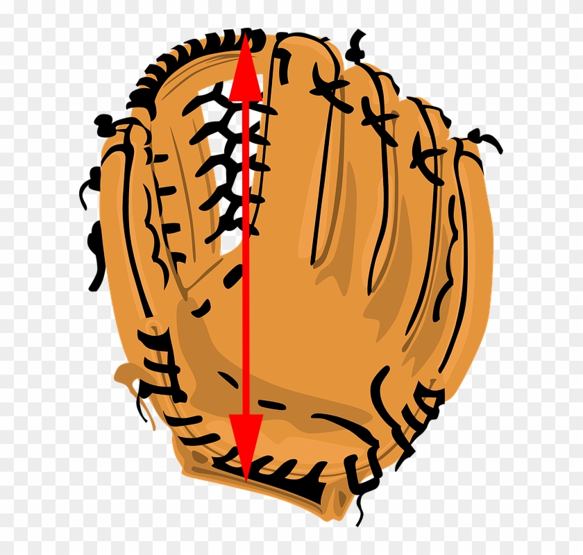 Softball Glove Sizing Diagram - Baseball Mitt Clipart #379435