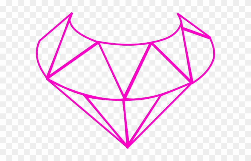 Neon Clipart Pink Diamond - Diamond Clipart Black And White #379494
