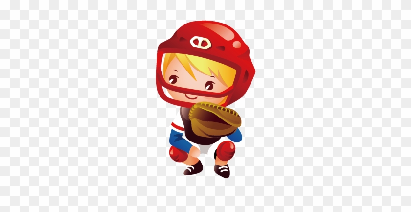 Catcher Baseball Positions Clip Art - Jugadores Beisbol Dibujo Png #379502