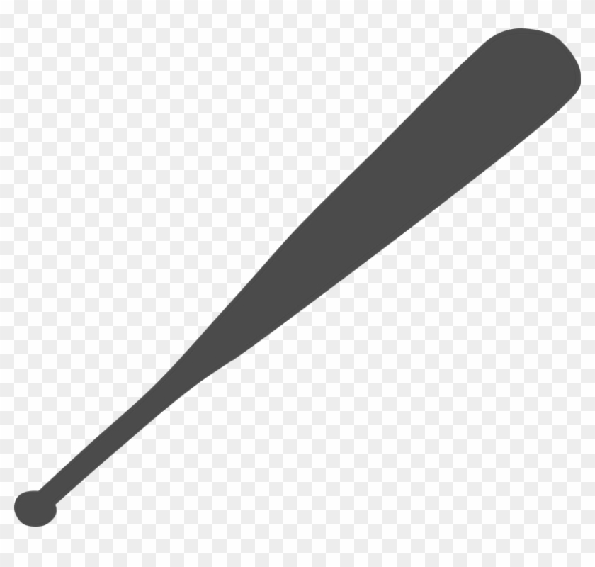 Baseball Clipart Racket - Baseball Bat Clipart Black And White #379557