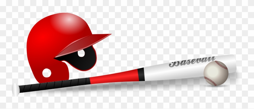Baseball Game Clipart - Bate De Beisbol Rojo #379614