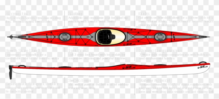 Stellar Kayaks 18' Racer Touring Kayak - Sea Kayak #379630