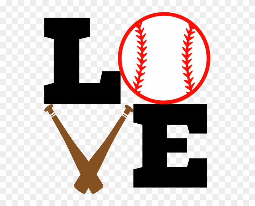 Love Baseball- Bat And Ball - Love Baseball- Bat And Ball #379646