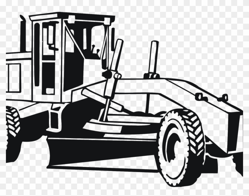 Construction Equipment Clipart Black And White Farm - Construction Truck Clipart Black And White #379684