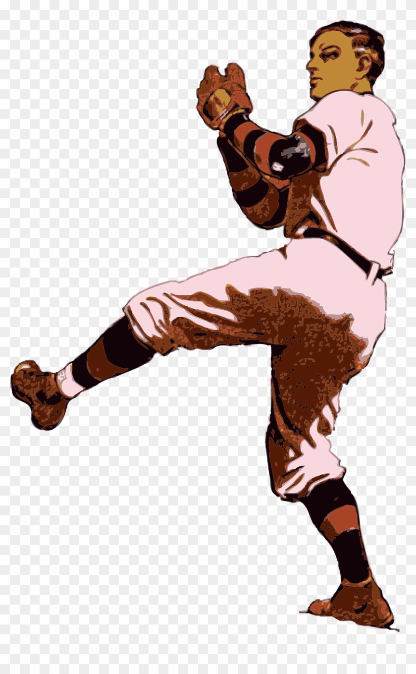 Baseball Pitcher Batting Clip Art - Baseball Pitcher Batting Clip Art #379718