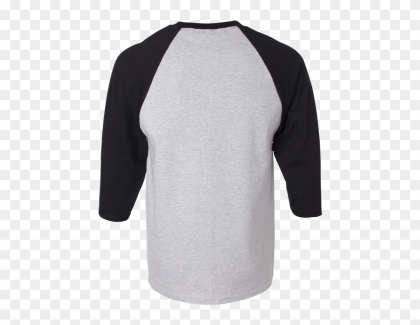 black and gray baseball tee