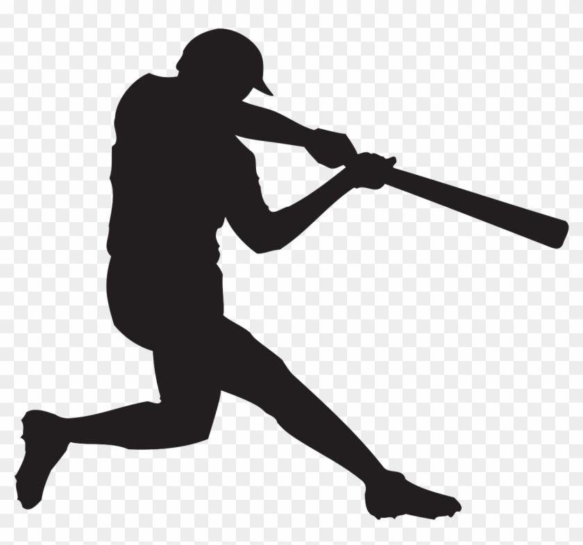 Baseball Player Batting Clip Art - Baseball Player Batting Clip Art #379734