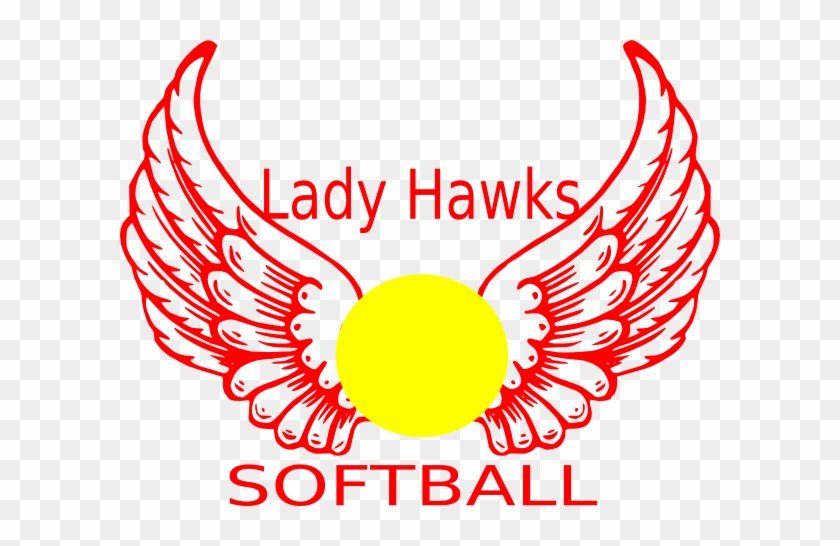 Softball Clip Art At Clker - Angel Wings #379754