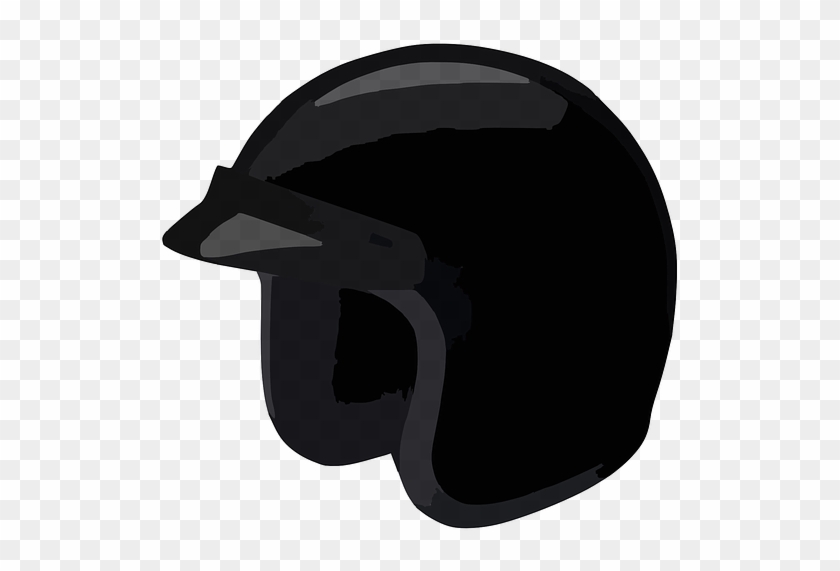 Motorcycle Helmets Bicycle Helmets Clip Art - Helm Animasi Hitam Putih #379811