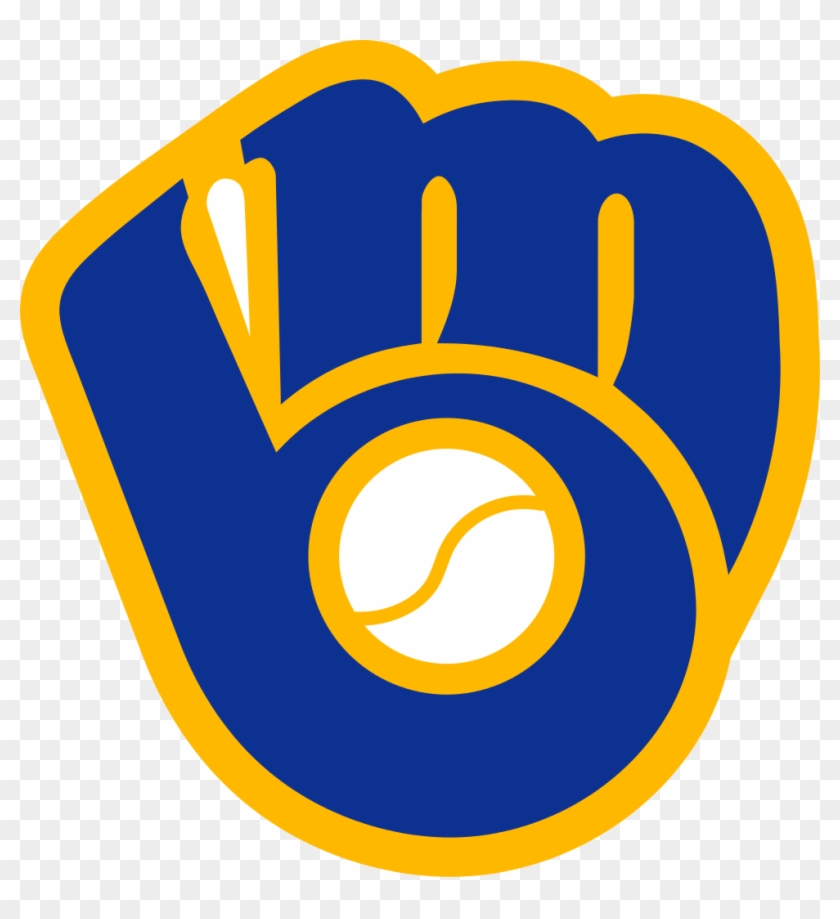 It's A Baseball Glove Made Out Of An "m" For Milwaukee - Milwaukee Brewers Glove Logo #379850