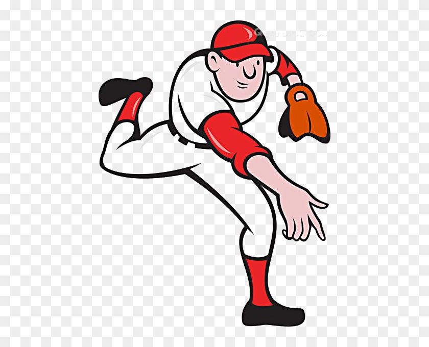 Baseball Pitcher Cartoon Clip Art - Baseball Pitcher Cartoon Clip Art #379881