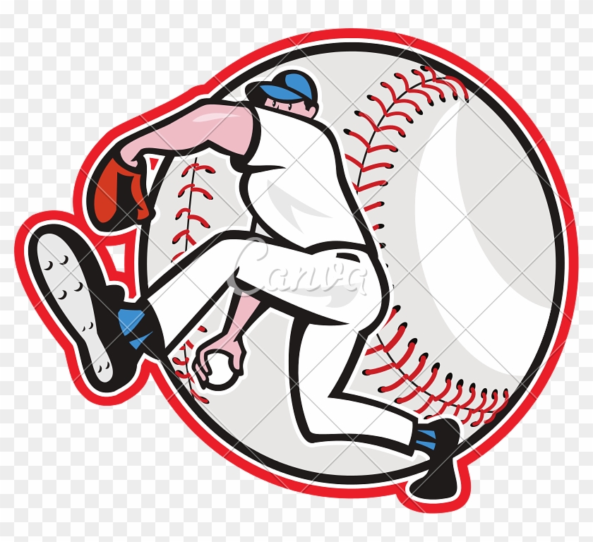 Baseball Pitcher Throw Ball - Baseball Pitcher Clip Art #379922