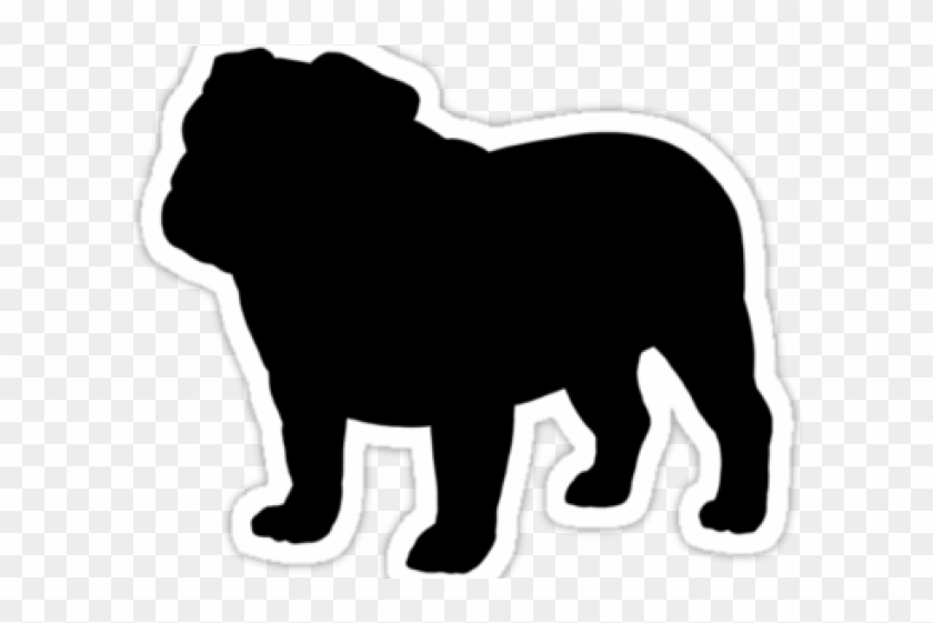 English Bulldog Clipart Silhouette - English Bulldog Silhouette #379949