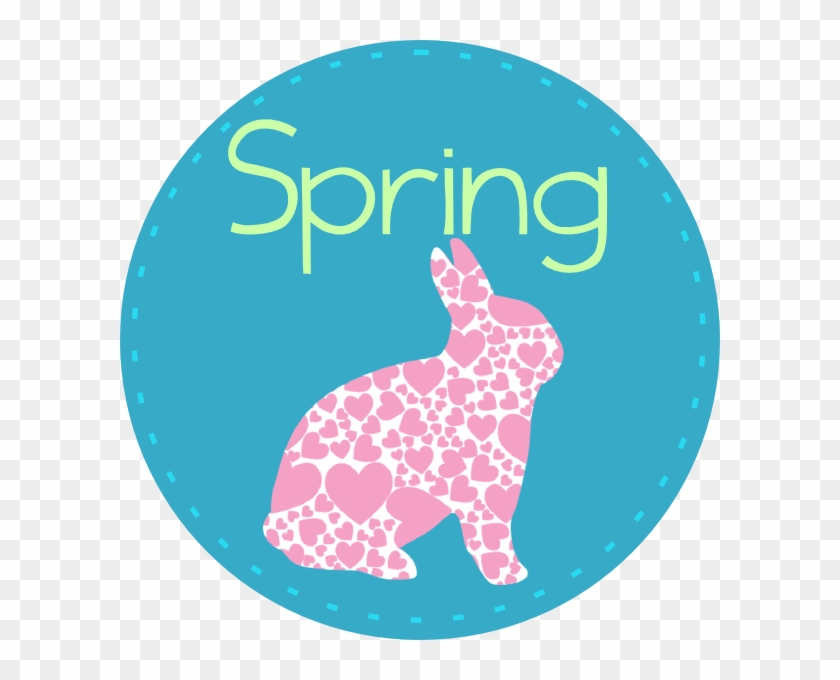 Spring With Bunny Clip Art - Spring Bunnies Clip Art #380045