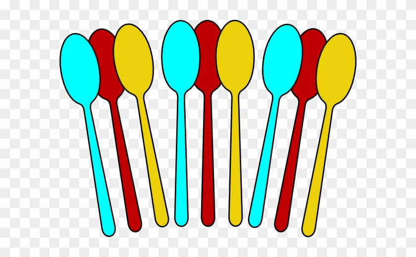 Colorful Spoons - - Clip Art Picture Of Spoons #380176