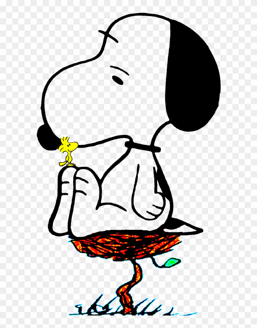 Snoopy E Woodstock No Ninho By Bradsnoopy97 - Snoopy Sentado Png #380272