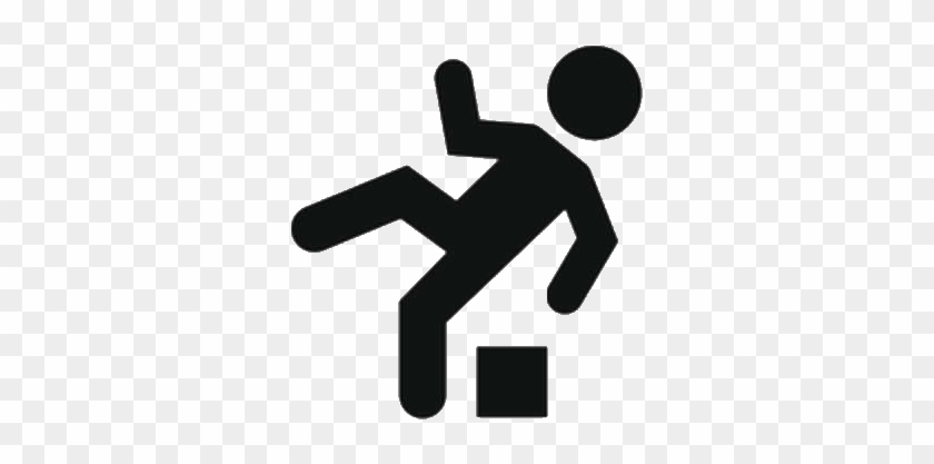 Slip/trip And Fall - Health & Safety Icons #380298
