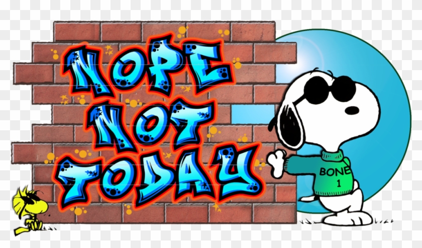 Snoopy And Woodstock ''nope Not Today'' - Joe Cool Snoopy Lover 2017 Basic Tees #380367