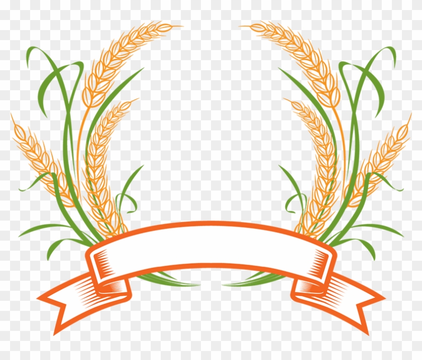 Wheat Logo Cereal Clip Art - Laurel Wreath #380572