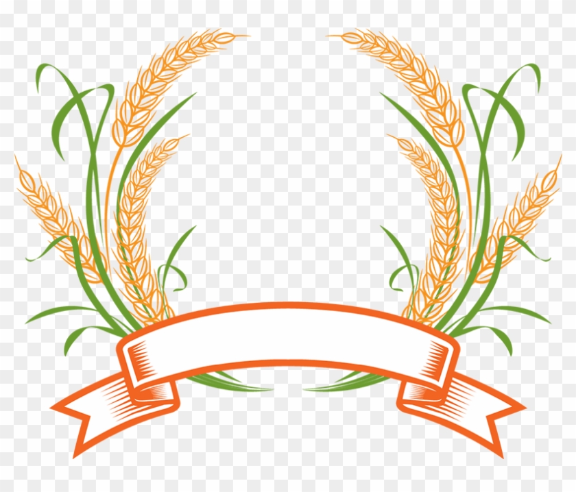 Wheat Logo Cereal Clip Art - Laurel Wreath #380572