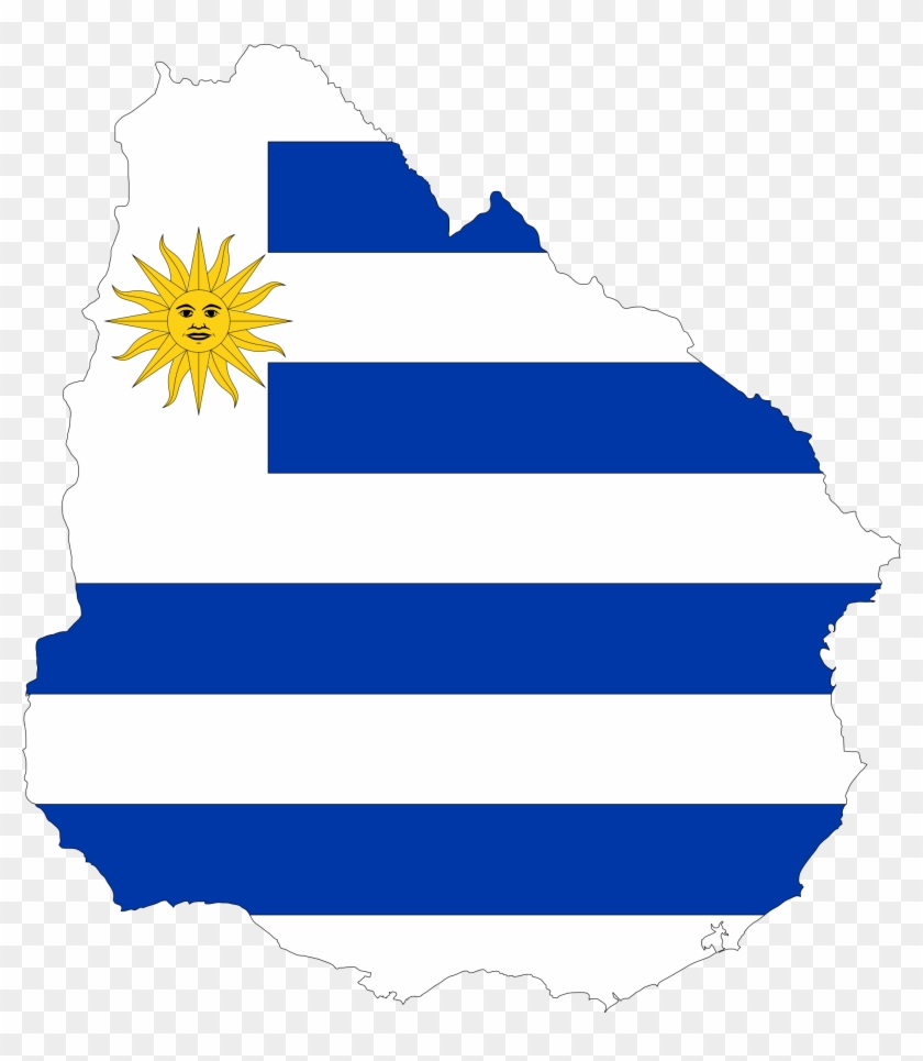 Map Flag - Uruguay Clipart #380685